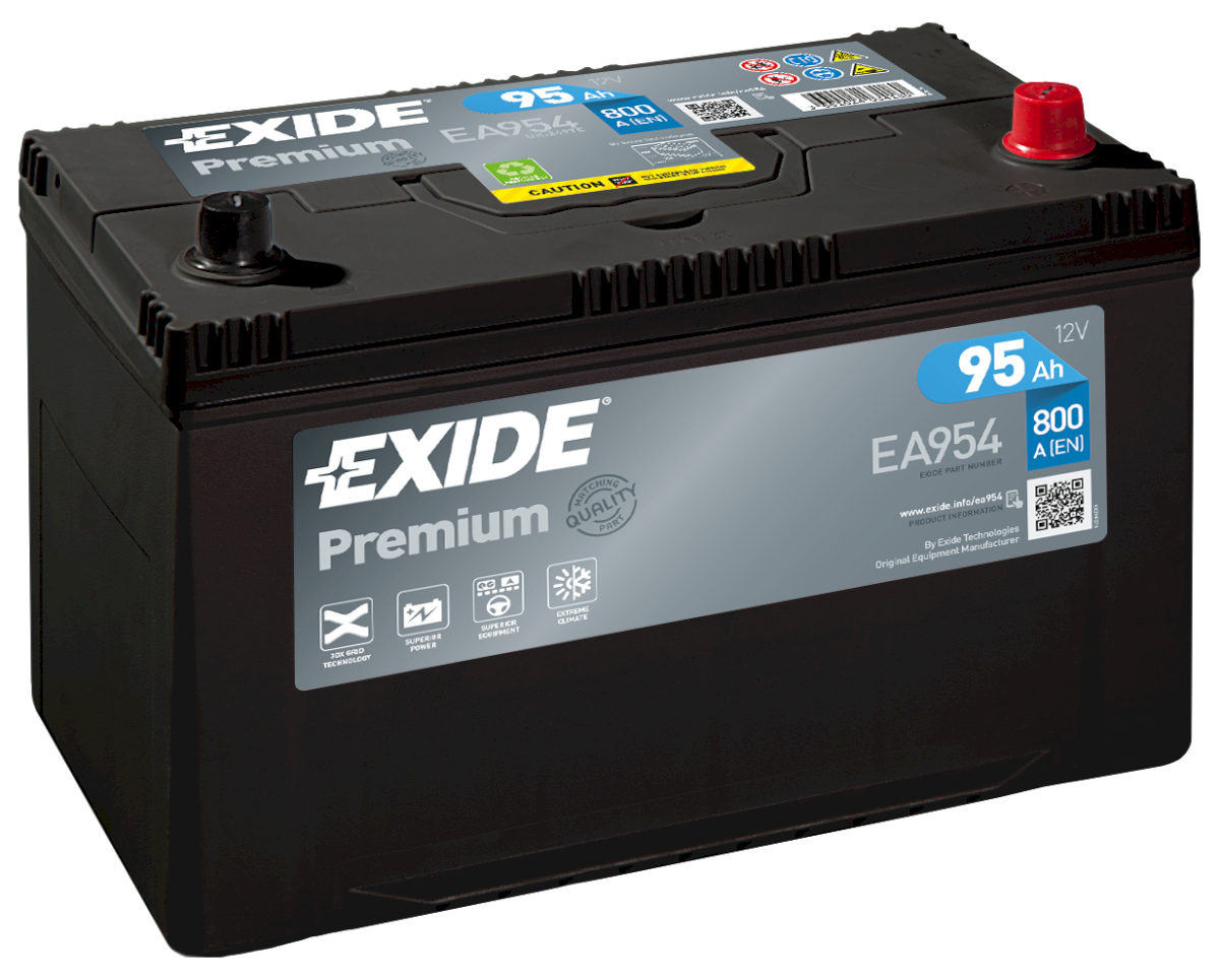 Exide EA954 - PREMIUM - Exide Startbatterier op til 100Ah